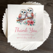 Wald Boho Rustikale Landhochzeit Eule Serviette