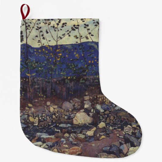 Wald Brook bei Leissigen, Schweiz (Landschaft) Großer Weihnachtsstrumpf (Vorderseite)