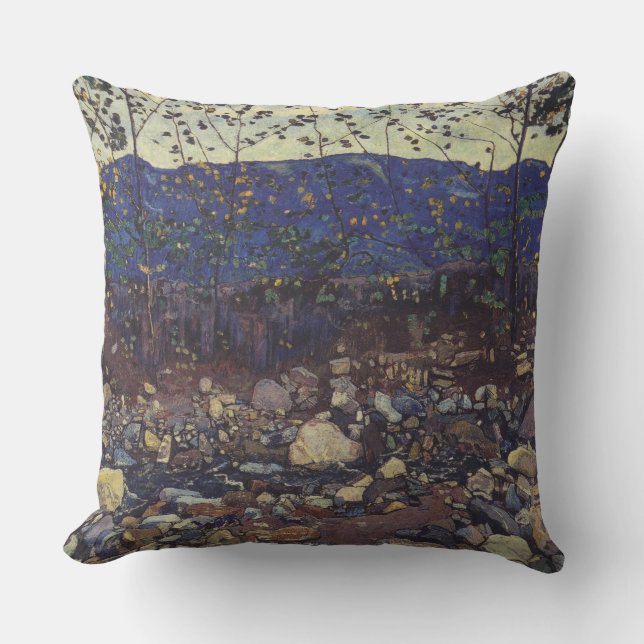 Wald Brook bei Leissigen, Schweiz (Landschaft) Kissen (Vorderseite)