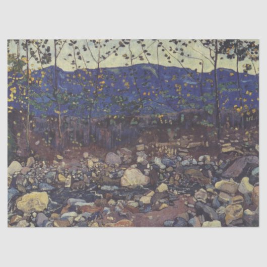 Wald Brook bei Leissigen, Schweiz (Landschaft) Seidenpapier (Vorderseite)