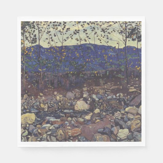 Wald Brook bei Leissigen, Schweiz (Landschaft) Serviette (Vorderseite)