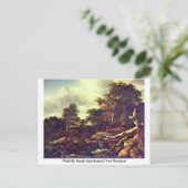Wald by Jacob Isaackszoon Van Ruisdael Postkarte (Stehend Vorderseite)