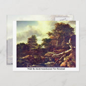 Wald by Jacob Isaackszoon Van Ruisdael Postkarte (Vorne/Hinten)