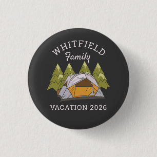 Wald-Camping-Trip Familientreffen Benutzerdefinier Button