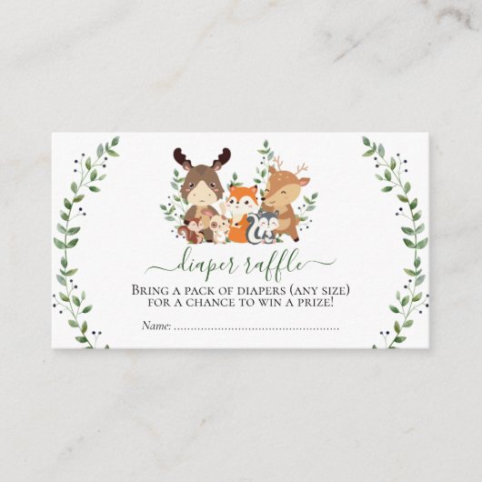 Wald-Chic-Grünwald-Fackel Begleitkarte (Vorderseite)