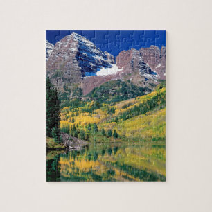 Wald Colorado Park-kastanienbrauner Bell White Puzzle