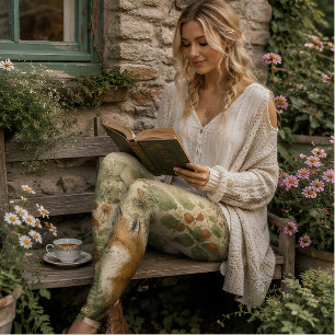 Wald Cottagecore Fuchs Wild Erdbeere Botanisch Leggings