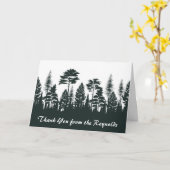 Wald dank Karte (Gelbe Blume)