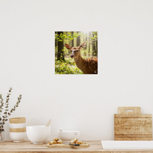 Wald Deer Poster (Küche)