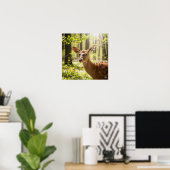 Wald Deer Poster (Heimbüro)