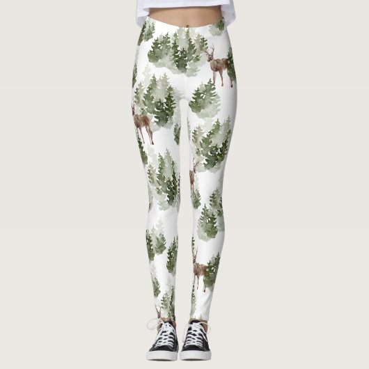 Wald Deer Woods Leggings (Vorderseite)