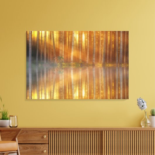 Wald der Birch Trees Leinwand Kunst, Dichtung und  (Insitu (Wohnzimmer))