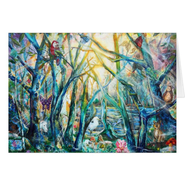 Wald der Leben-Karte (Vorderseite (Horizontal))