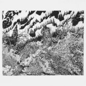Wald der Schatten Fleecedecke (Vorderseite (Horizontal))
