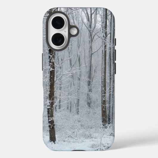 Wald der schneebedeckten Bäume Case-Mate iPhone Hülle (Rückseite)