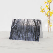 Wald der schneebedeckten Bäume Karte (Gelbe Blume)