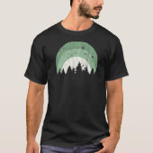 Wald der Silhouette des Evergreen Tree T-Shirt (Vorderseite)