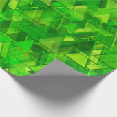 "Wald" des grünen Dreiecks formt Muster Geschenkpapier (Ecke)