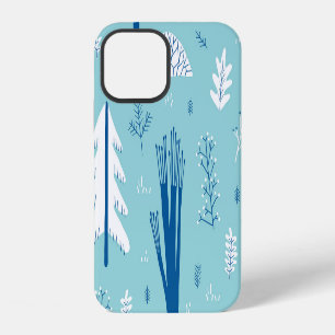 Wald-Doodle: Kreatives nahtloses Muster iPhone 12 Hülle