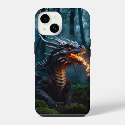 Wald-Drache iPhone Hülle (Rückseite)