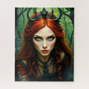 Wald-Dryaden-Königin - Mystische Natur-Fantasy-Kun Puzzle