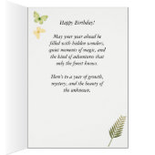 Wald - Dunkle Kerne Geburtstagkarte (Innen (Rechts))