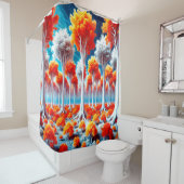 Wald Duschvorhang (Beispiel)