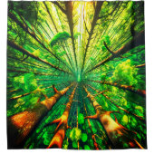 Wald Duschvorhang (Vorderseite)