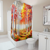 Wald Duschvorhang (Beispiel)