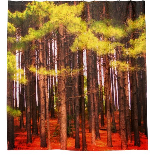 Wald Duschvorhang (Vorderseite)