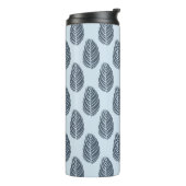 Wald Echo Nebelblau Navy Grau Thermosbecher (Nach links gedreht)