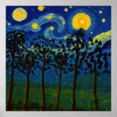 Wald Echos der Unendlichkeit - Eine Waldlandschaft Poster (Vorne)