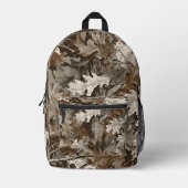 Wald-Eichen-Tarnmuster-Tragetasche Bedruckter Rucksack (Vorderseite)