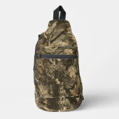 Wald-Eichen-Tarnung Crossbody Bag (Vorderseite)