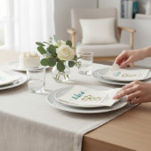 Wald-Eichenblatt "Adore" Babyparty-Serviette Serviette