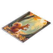 Wald Eichhörnchen | Herbst Tier Aquarell Fallen Notizblock (Linke Seite)