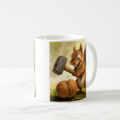 "Wald-Eichhörnchen Nussknacker Kaffeetasse (VorderseiteRechts)
