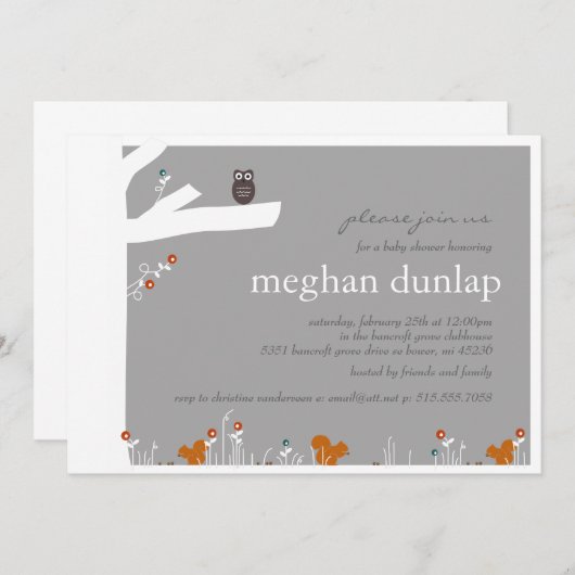 Wald Einladung (Vorne/Hinten)