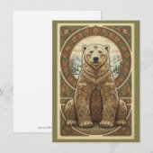 Wald-Eisfuchs-Kunst Flache Dankeskkarte Dankeskarte (Vorne/Hinten)