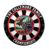 Wald Elch in Crosshairs Design Dartscheibe (vorne)