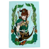 Wald Elf Fantasy Mittlere Geschenktüte (Vorderseite)