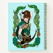 Wald Elf Fantasy Notizblock (Rückseite)