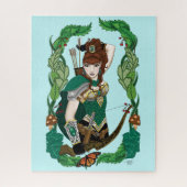 Wald Elf Fantasy Puzzle (Vertikal)