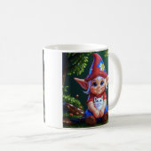 Wald-Elfen-Katze Kaffeetasse (VorderseiteRechts)