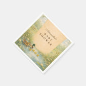 Wald-Enten-Baby-Party Serviette (Ecke)