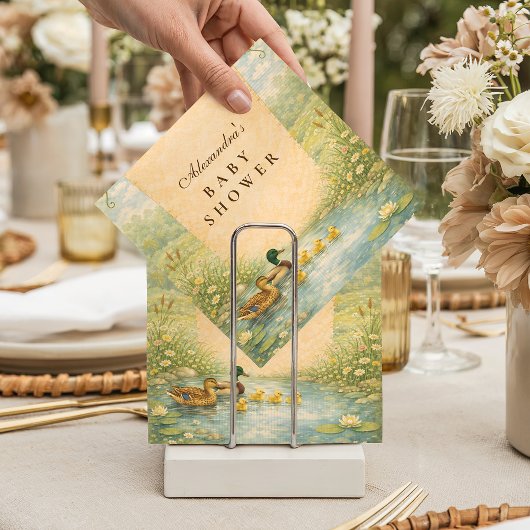 Wald-Enten-Baby-Party Serviette
