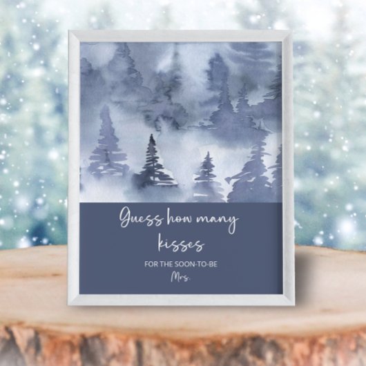 Wald erraten, wie viele Küsse Bridgame Poster