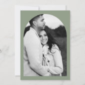 Wald Eukalyptus & Baumwolle Rustikale Hochzeit Einladung (Rückseite)