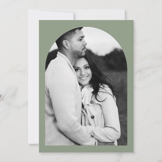 Wald Eukalyptus & Baumwolle Rustikale Hochzeit Einladung (Rückseite)