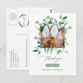 Wald Eukalyptus Wedding Vielen Dank Postkarte (Vorne/Hinten)